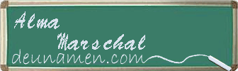 Alma Marschal Visitenkarte